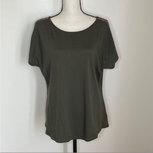 Michael Kors MK Olive Green Top
